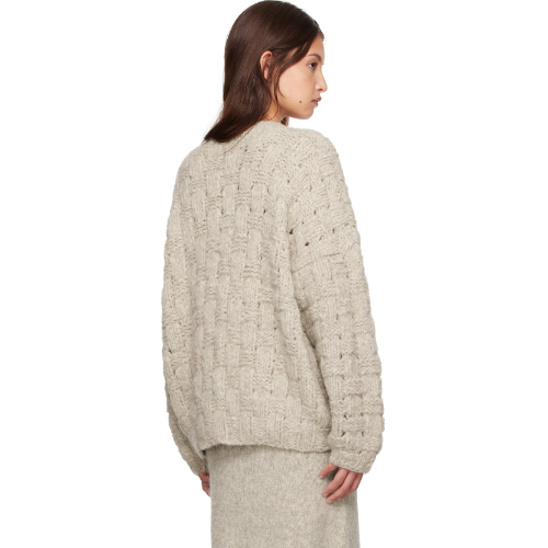 Handknit Interlace Pullover - Lauren Manoogian
