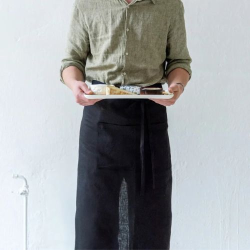 Garcon Apron - Black - Fog Linen