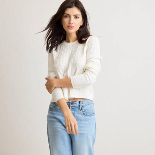 Saylor Cable Crewneck - Not Monday