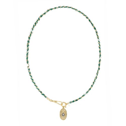 N. 951 - Braided Necklace Gold/Green - Marie Laure Chamorel