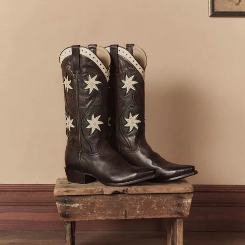 Cowboy Boot - Leather Floral - The Great