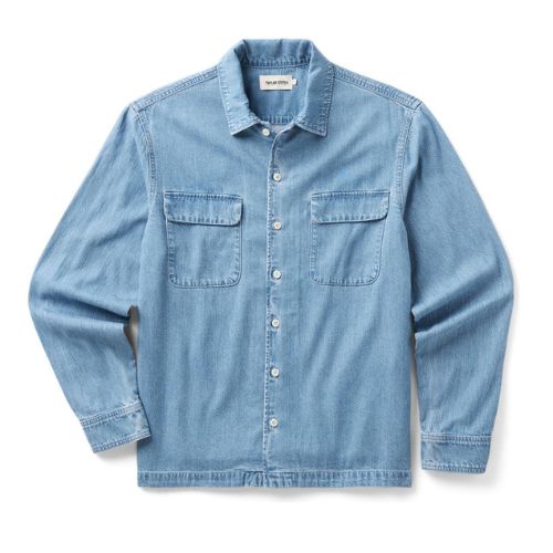 Shore Shirt in Washed Indigo Twill -Taylor Stitch