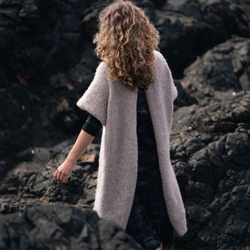 Handknit Cable Cardigan - Lauren Manoogian