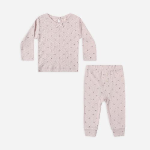 Pointelle Long Sleeve Tee + Legging - Rylee + Cru