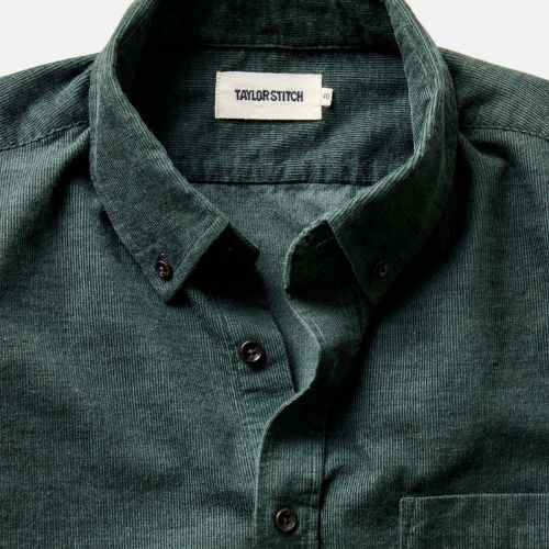 Jack Shirt - Heather Pine Pincord -Taylor Stitch