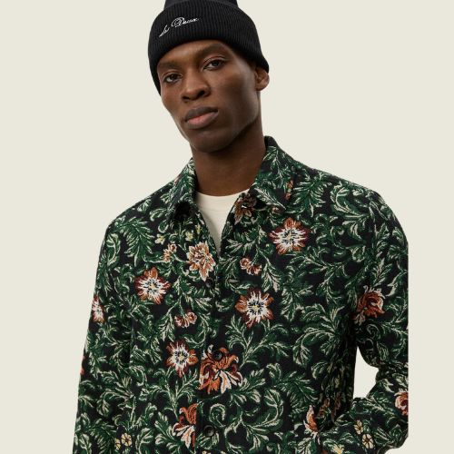 Jaiden Flower Jacquard Overshirt - Les Deux