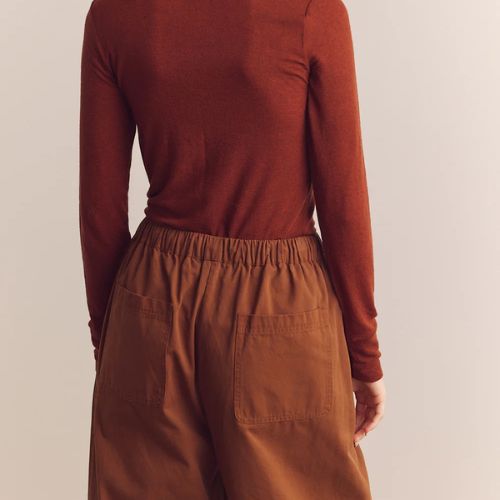 Pleated Drawstring Pants - Amente