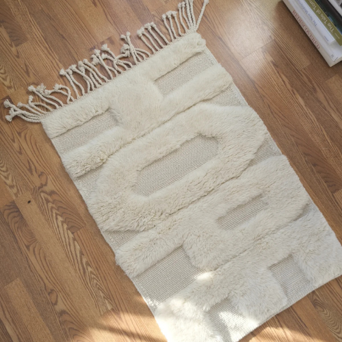 Fuzzed Hope Rug - Purple Mountain
