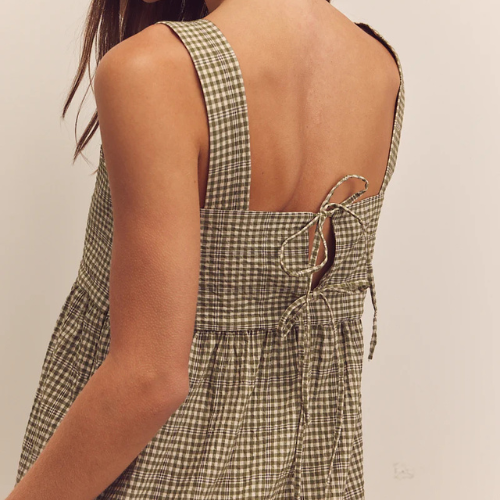 Back Tie Midi Dress - Amente