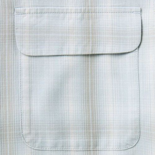Shore Shirt in Fog Check Tencel - Taylor Stitch
