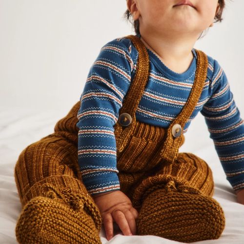Baby Rib Longies - Misha & Puff