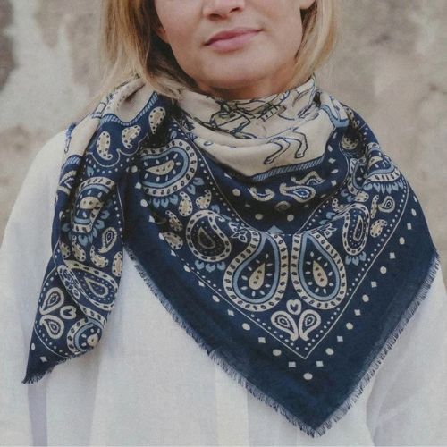 Rodeo Wool & Cashmere Scarf - Maison Lecomte Flament