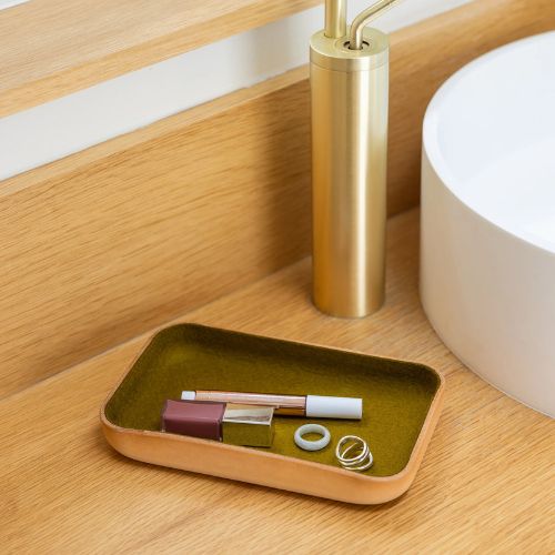Kawabon Leather/Merino Wool Small Tray - Graf Lantz
