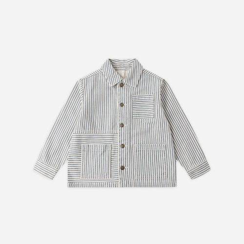 Kid's Denim Jacket - Railroad Stripe - Rylee & Cru