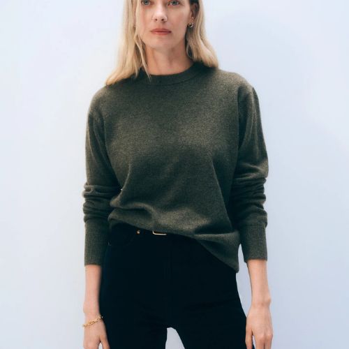 Cashmere Crew - White + Warren