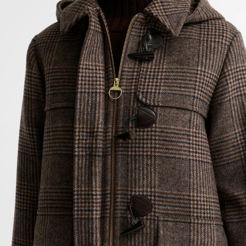 Melody Check Wool Duffle Coat - Barbour US