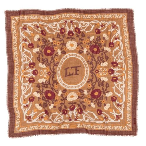 Wool/Silk Scarf - 100x100cm- Maison Lecomte Flament