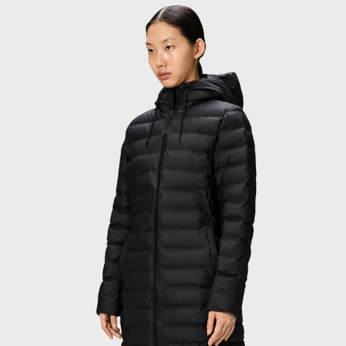 Lohja Long Puffer Curve Jacket - Rains