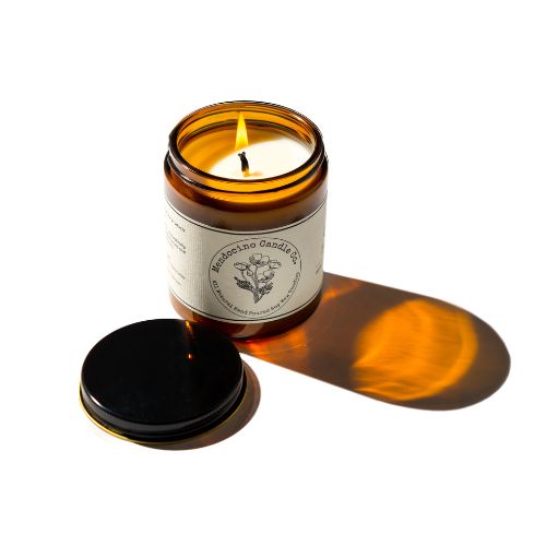 9oz Amber Jar - Mendocino Candle Co