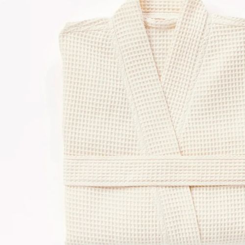 Unisex Waffle Robe Undyed - Coyuchi