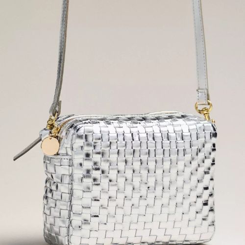 Midi Sac Silver Woven - Clare V