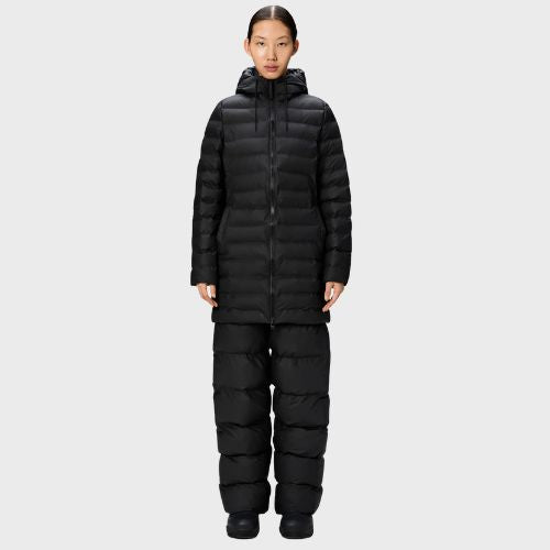 Lohja Long Puffer Curve Jacket - Rains