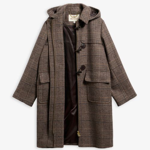 Melody Check Wool Duffle Coat - Barbour US