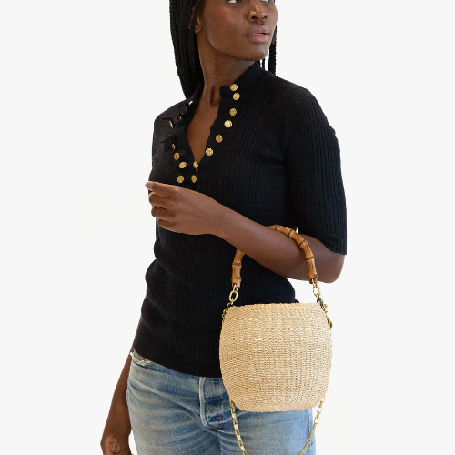 Pot de Miel Bag w/ Bamboo Handle - Clare V