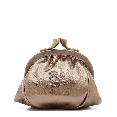 Classic Coin Purse Metallic Bronze - Il Bisonte