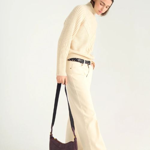 Italian Wool Cable Knit Sweater - Cotelac