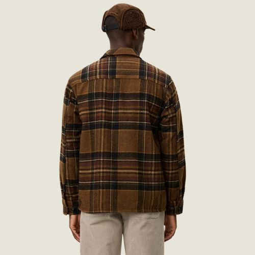 Les Deux - Kaleb Check Wool Overshirt -
