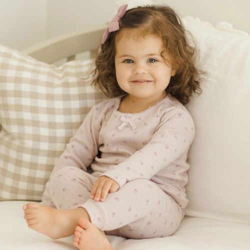 Pointelle Long Sleeve Tee + Legging - Rylee + Cru