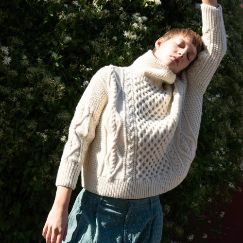 Fisherman Pullover Cream - Auntie Oti