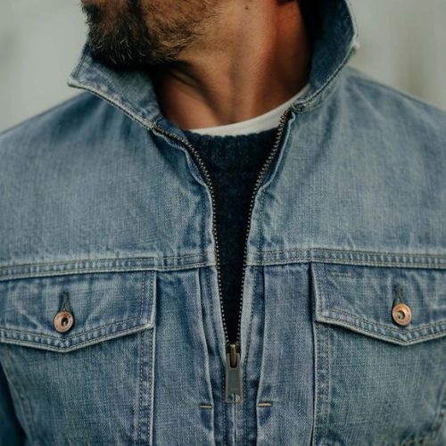 Roper Jacket in Vintage Wash Organic Selvedge -Taylor Stitch
