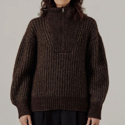 Alpine Quarter Zip Sweater - Bare Knitwear