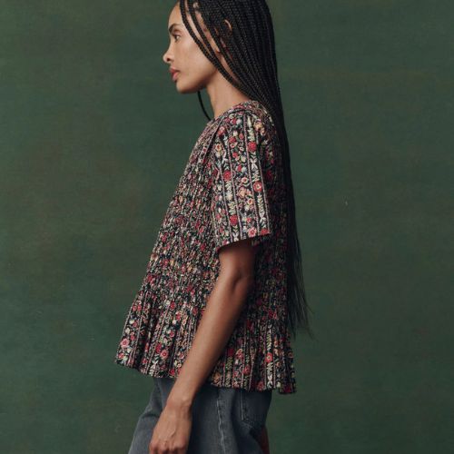 Smocked Flounce Top - The Great