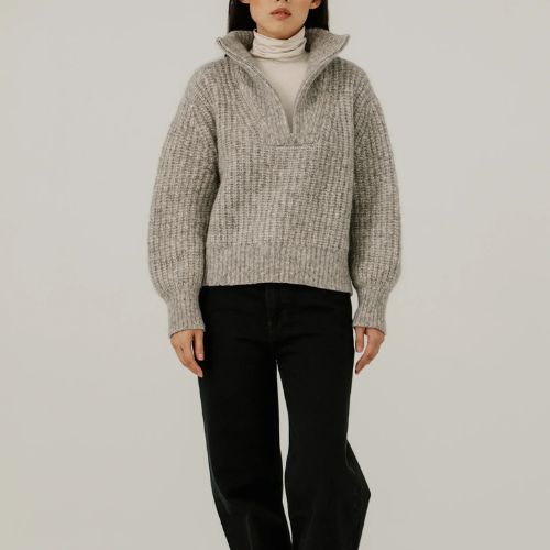 Alpine Quarter Zip Sweater - Bare Knitwear