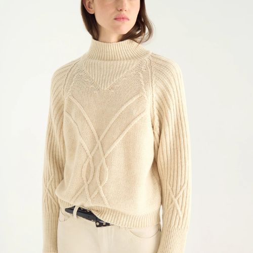 Italian Wool Cable Knit Sweater - Cotelac