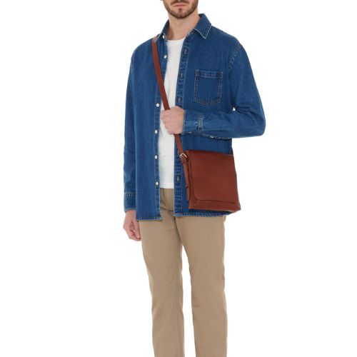 Men's Brolio Crossbody Sepia - Il Bisonte