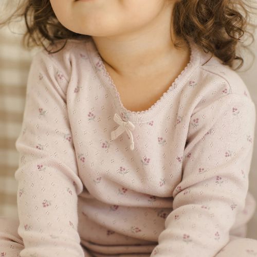 Pointelle Long Sleeve Tee + Legging - Rylee + Cru