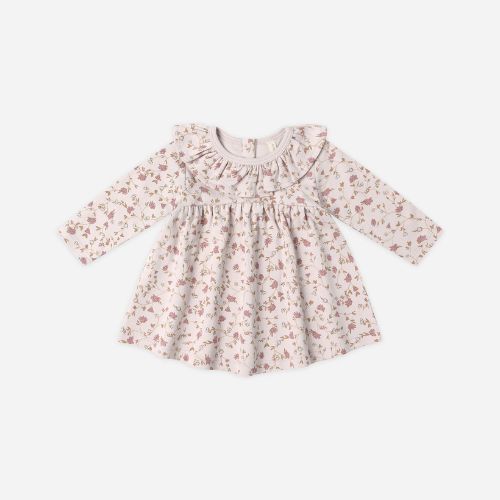 Ruffle Collar Jersey Dress Garden -Rylee + Cru
