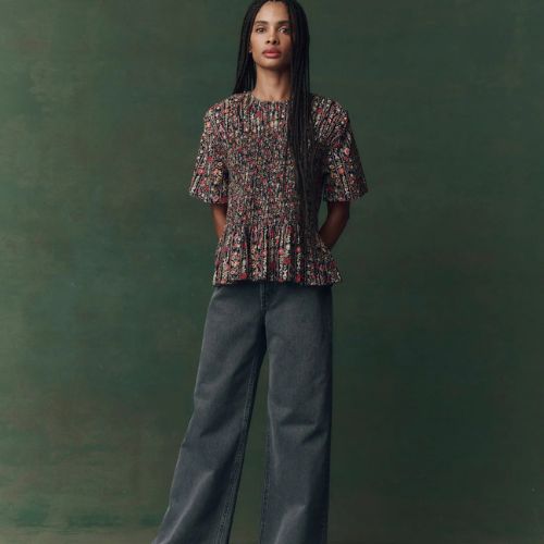 Smocked Flounce Top - The Great