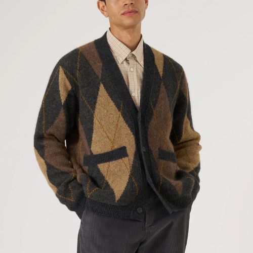 Alpaca Knit Langdale Argyll Cardigan -Universal Works