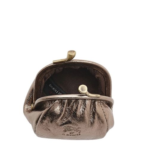 Classic Coin Purse Metallic Bronze - Il Bisonte