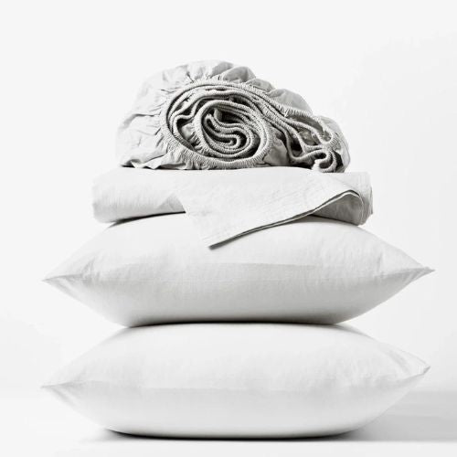Crinkled Percale Sheet Set-Queen - Coyuchi