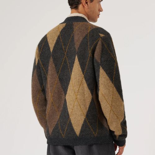 Alpaca Knit Langdale Argyll Cardigan -Universal Works