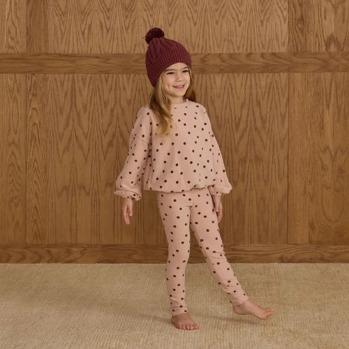 KId's Spongey Knit Set Polka Dot - Rylee + Cru