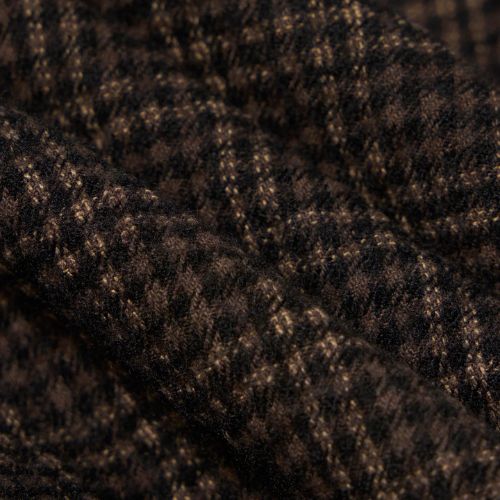 Brown Cedar Check Zip Shirt - Universal Works