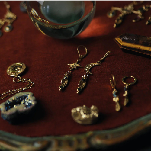 Moon and Star Loop Earring 811 - LA2L