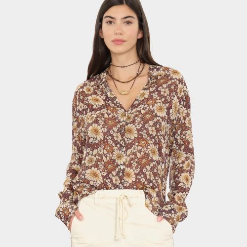 Beau Shirt - Tawny Brown - Xirena